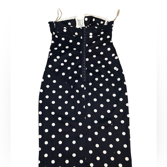 Victoria’s Secret Body by Victoria Polka Dot Fitted Dress Retro Pin Up Size 4 - Picture 4 of 10